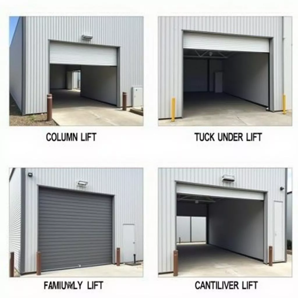 Verschiedene Arten von Ladebordwänden