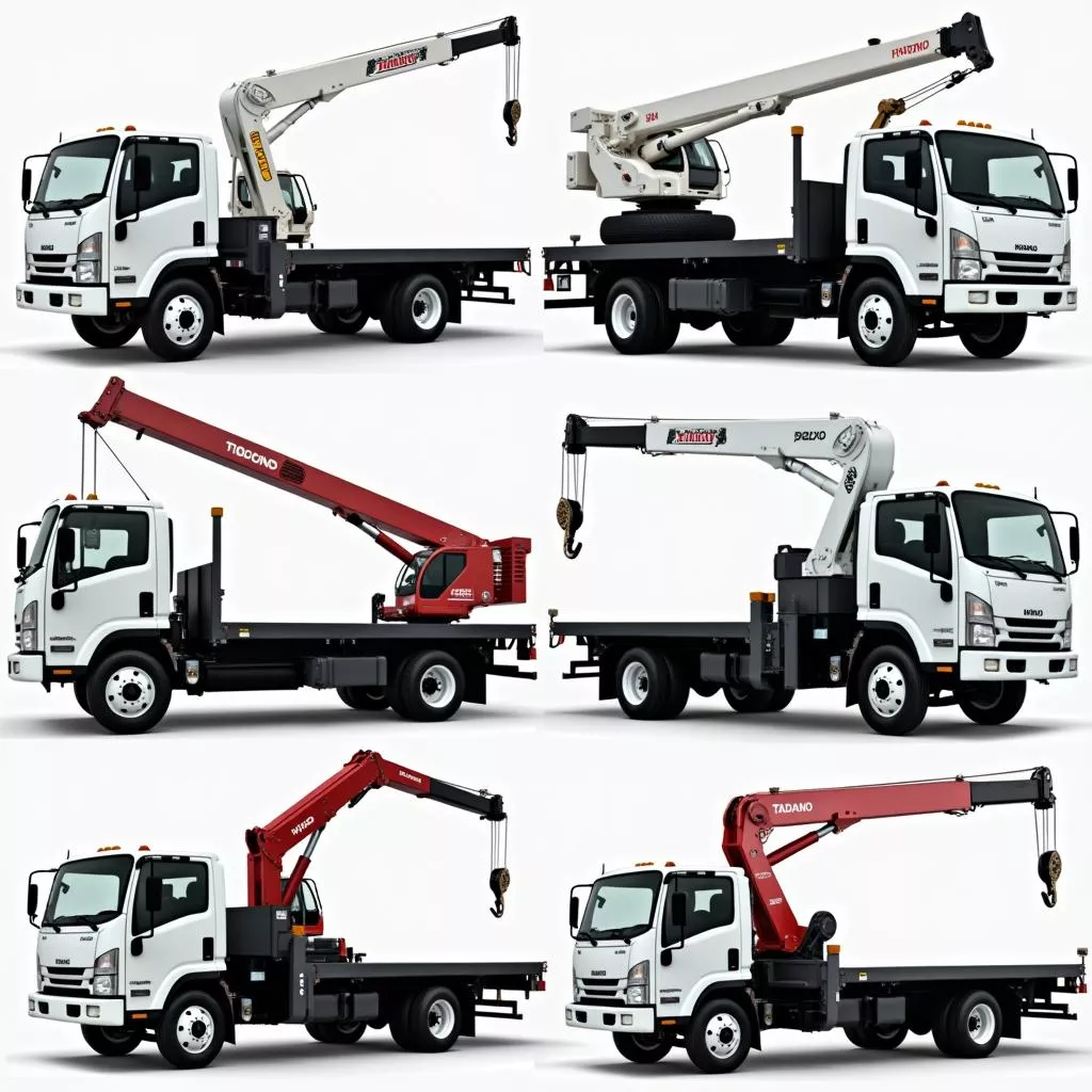 स्व-चालित क्रेन के प्रकार