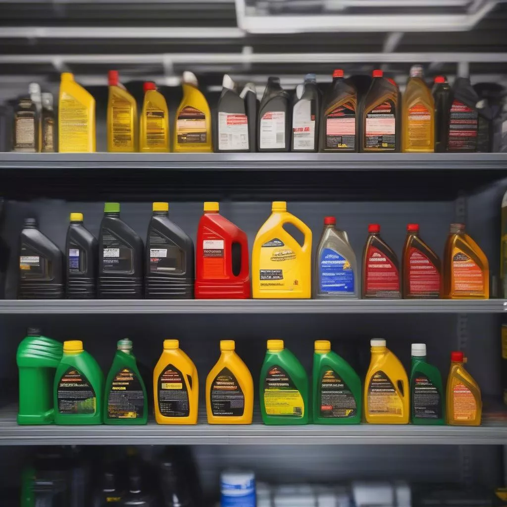 Các loại dầu nhớt