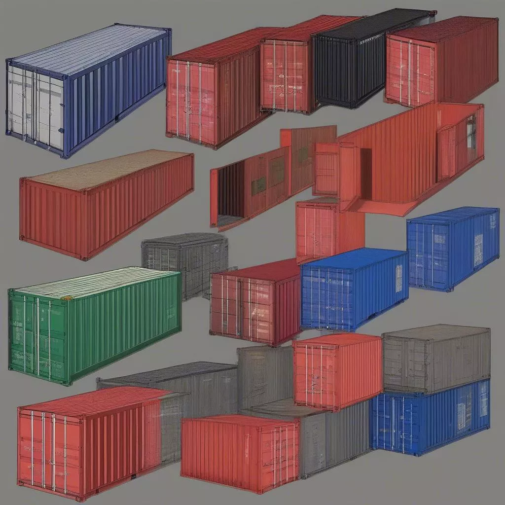 Verschiedene Containertypen