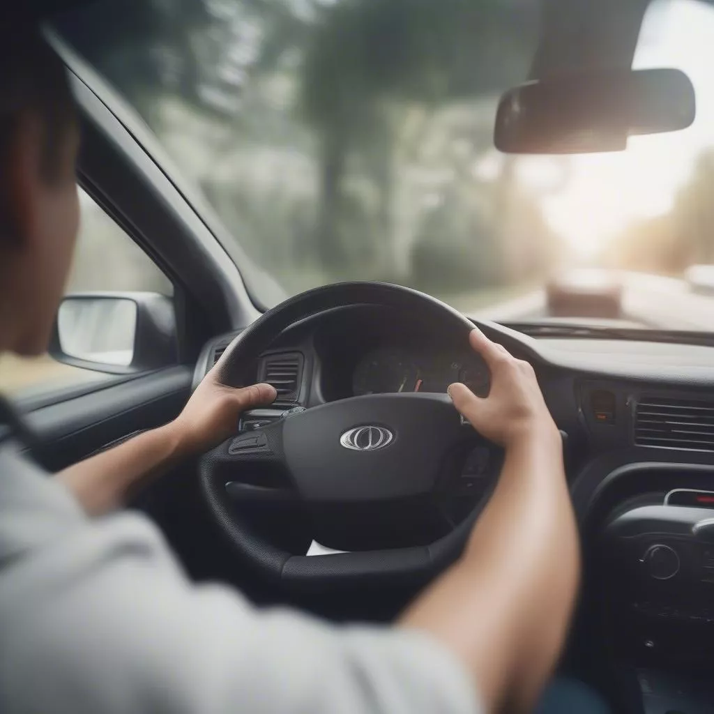 Cách căn lề phải khi lái xe ô tô: Cách điều chỉnh tay lái