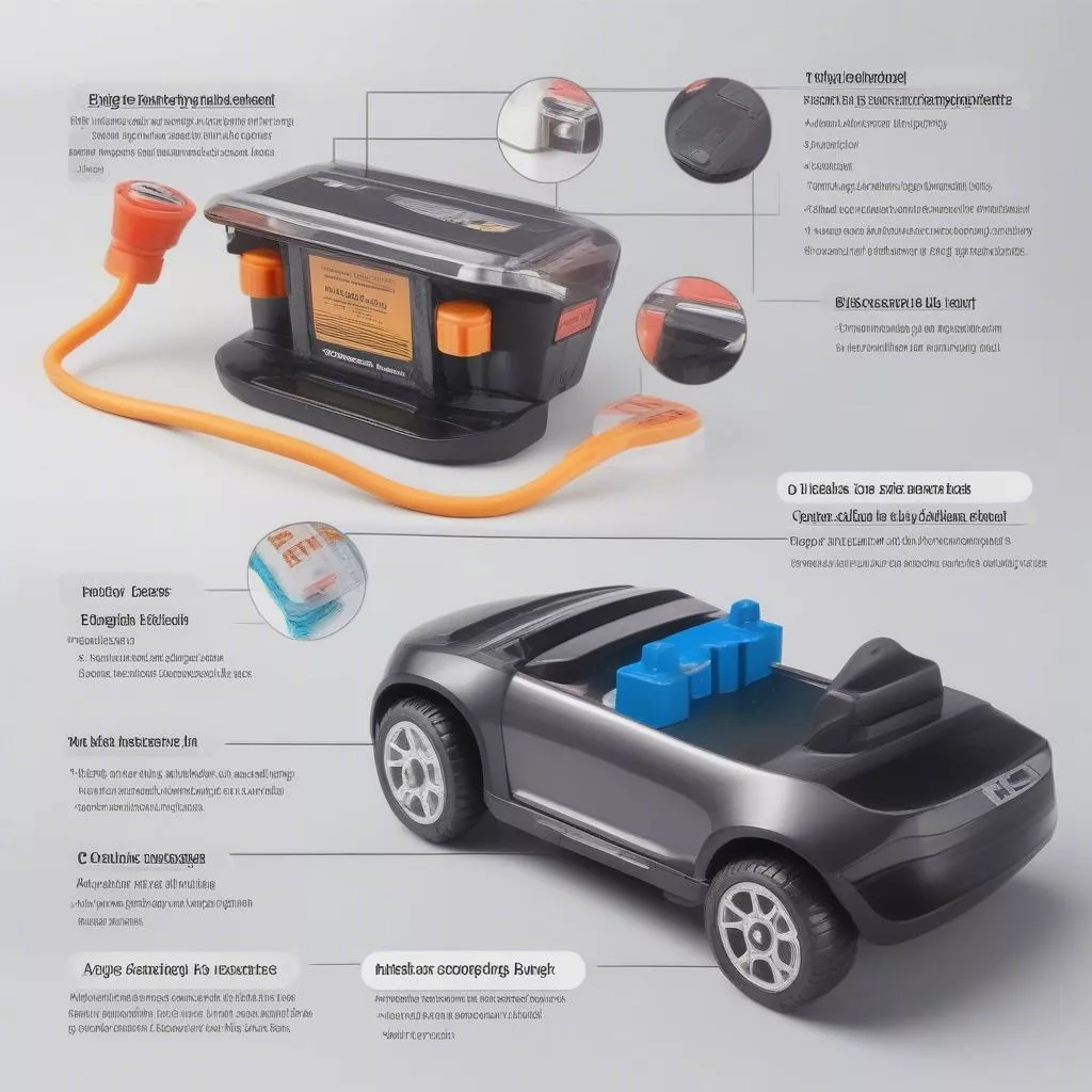 Cấu tạo và cách sử dụng pin xe ô tô điện trẻ em