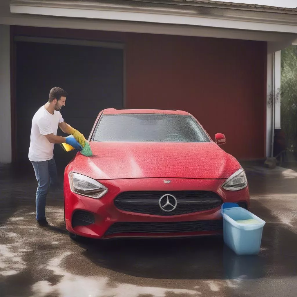 Cây rửa xe ô tô nhựa