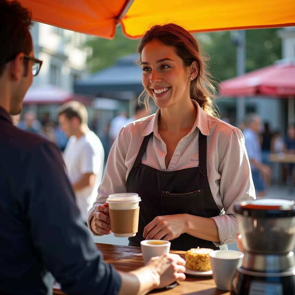 खुश कॉफी वेंडर