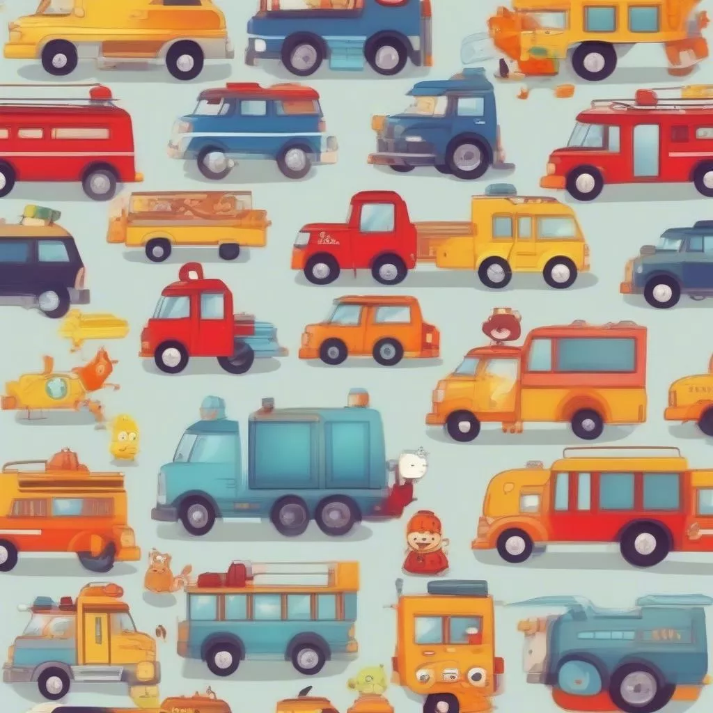 Clip Xe Ô Tô Hoạt Hình: Thế Giới Vui Nhộn Cho Bé Yêu