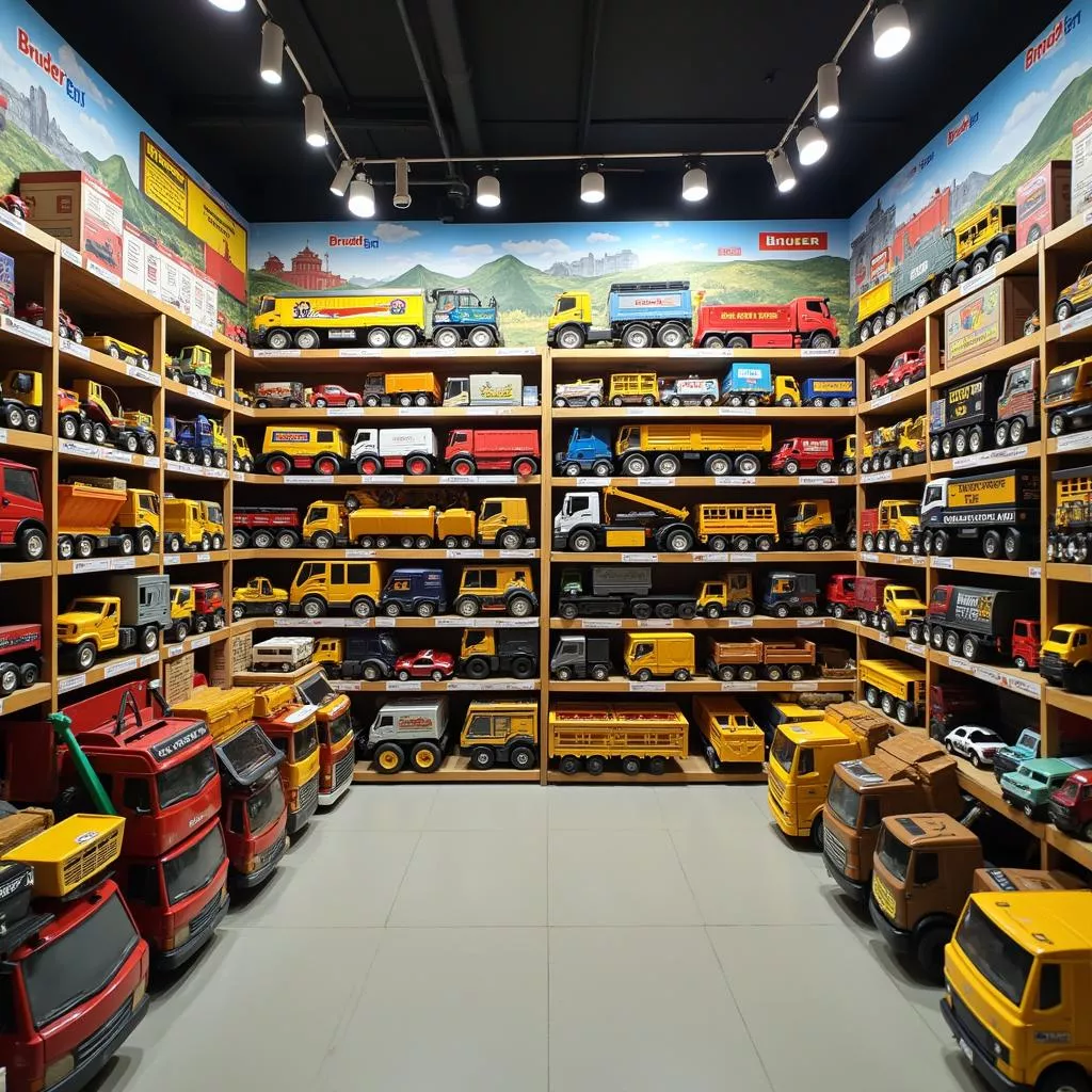 Bruder truck toy store in Hanoi