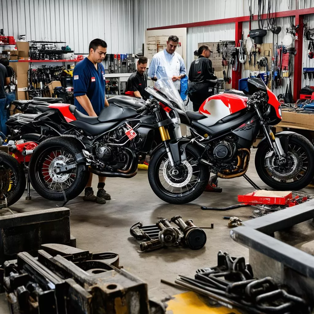 Cửa hàng sửa chữa xe máy