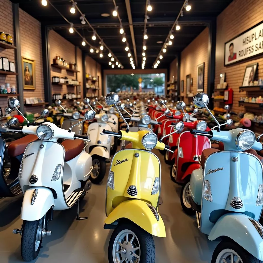 Cửa hàng xe Vespa tại Hà Nội