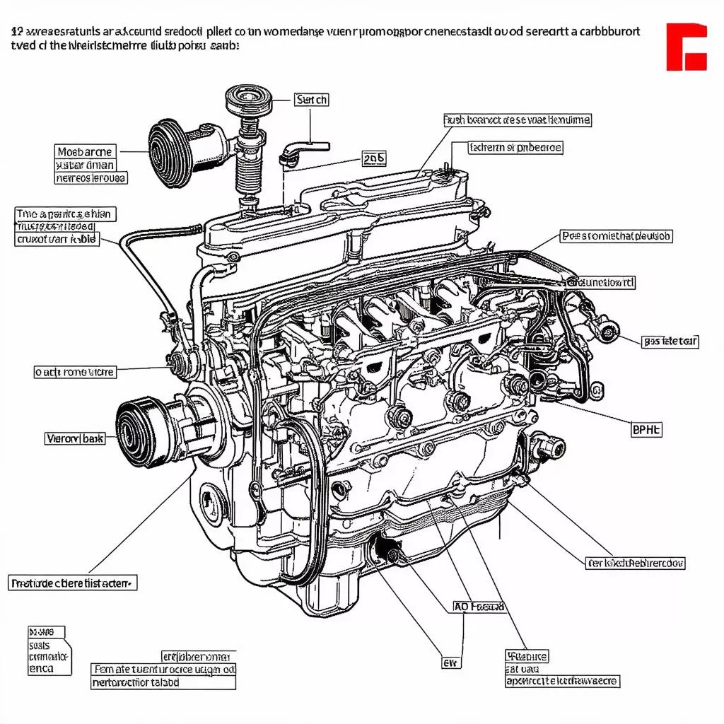 Sơ đồ chi tiết cấu tạo chế hòa khí ô tô