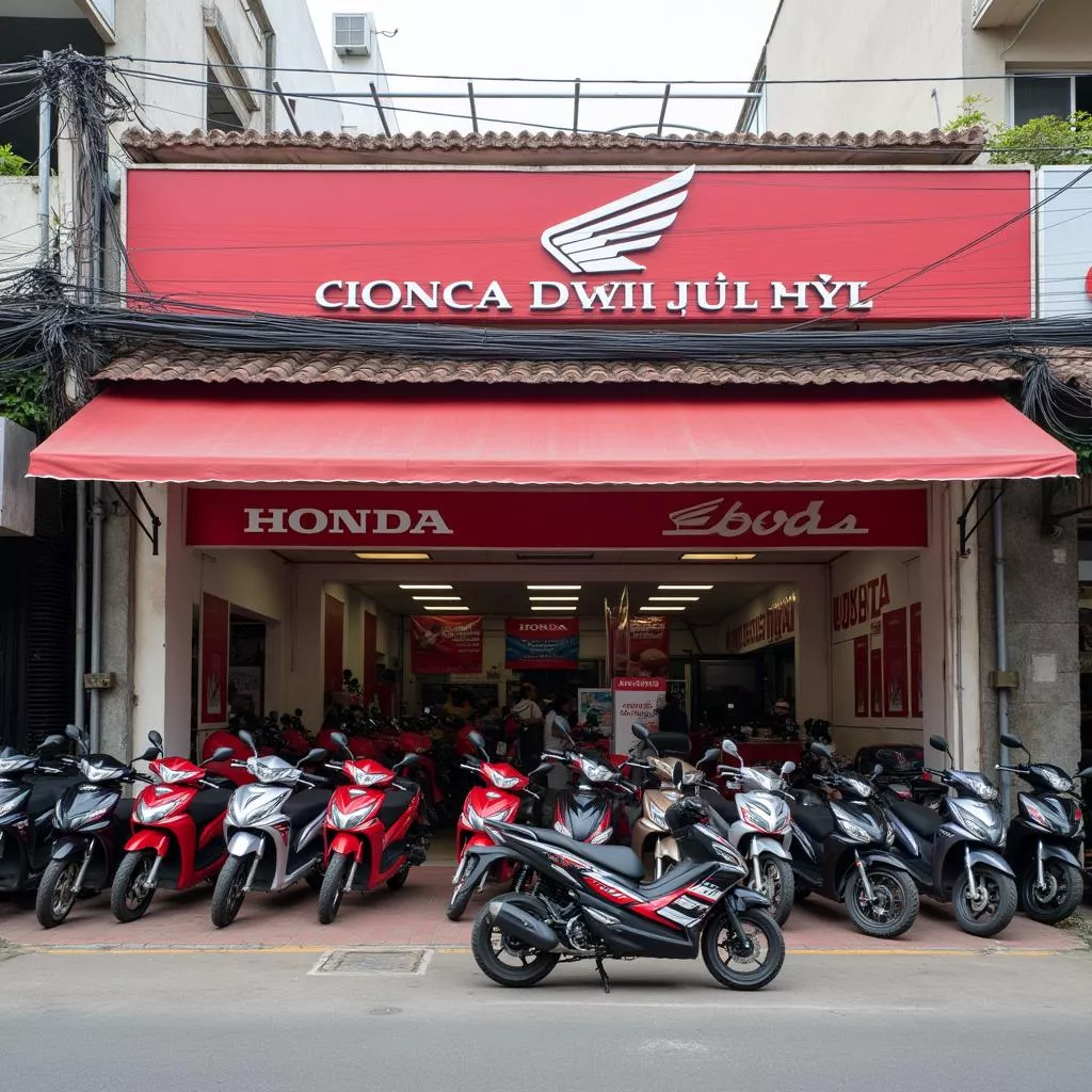 Reputable Honda motorcycle dealership in Hanoi