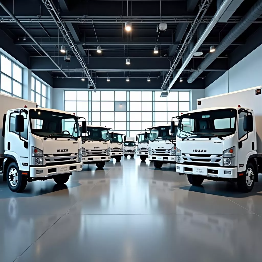 Modern ISUZU dealership