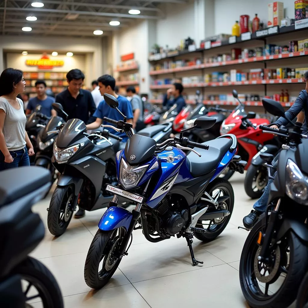 Motorcycle dealership in Hanoi