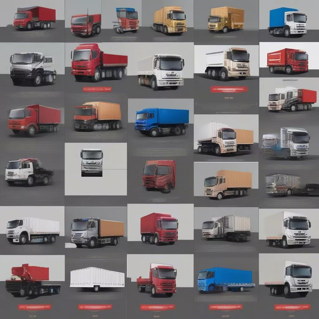 Các dòng xe tải được phân phối bởi Đại lý XE TẢI HÀ NỘI