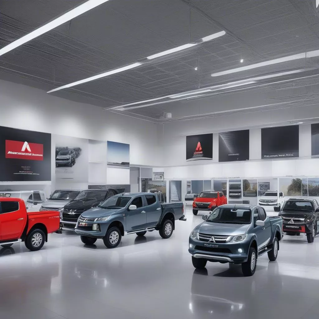 Mitsubishi truck dealership in Hanoi