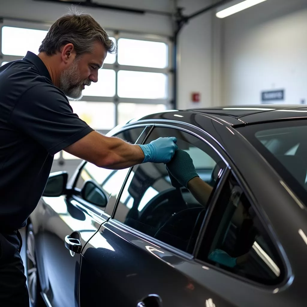 Reputable car window tinting shop