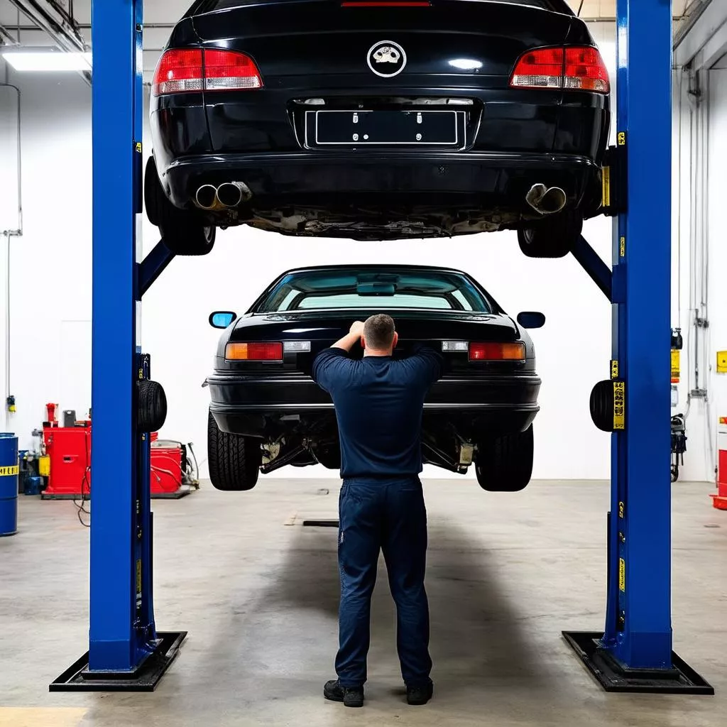 Giải Mã Sức Mạnh Của Dàn Nâng 2 Trụ 4 Tấn Giằng Dưới: Lựa Chọn Hàng Đầu Cho Gara Bạn