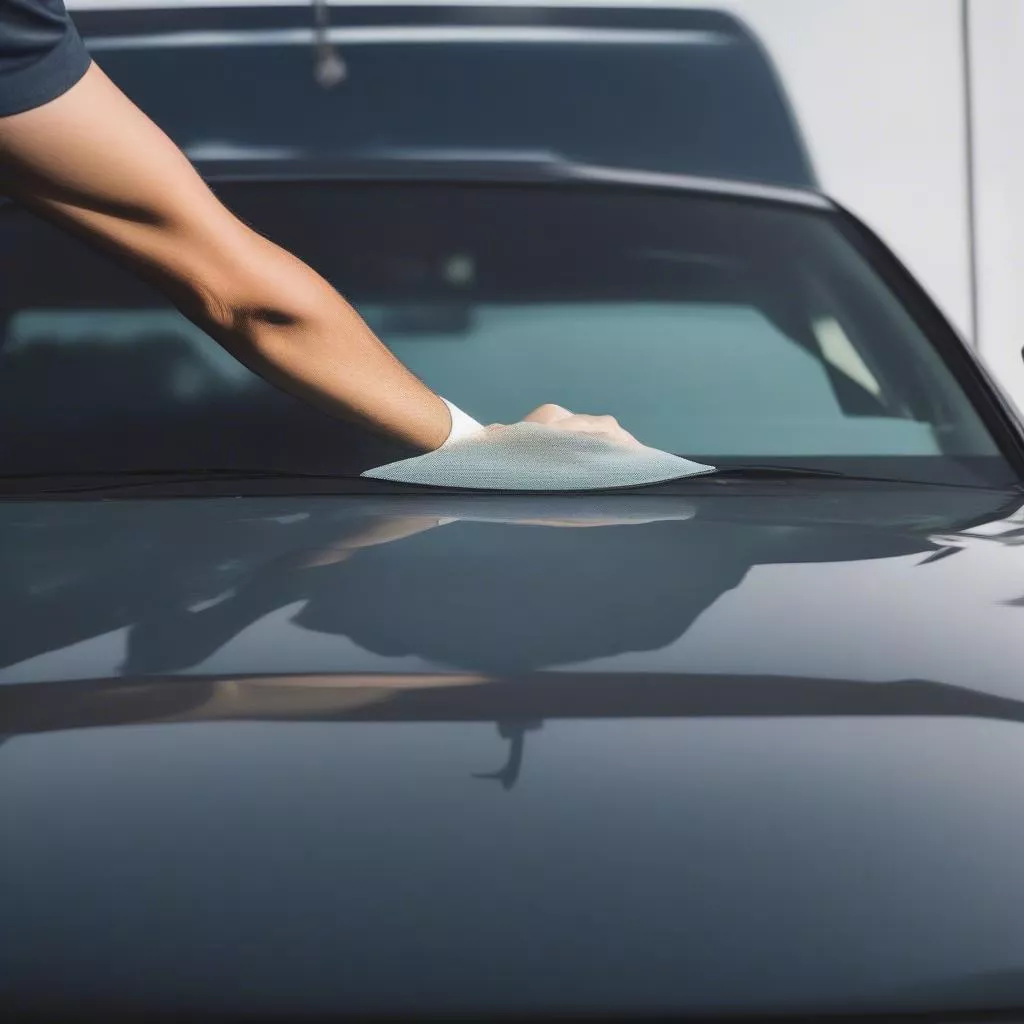 Car window polishing