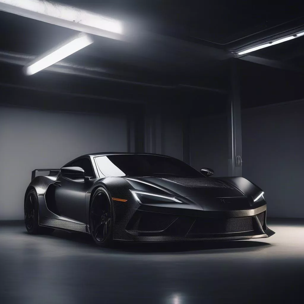 스포티한 카본 데칼 시공 차량