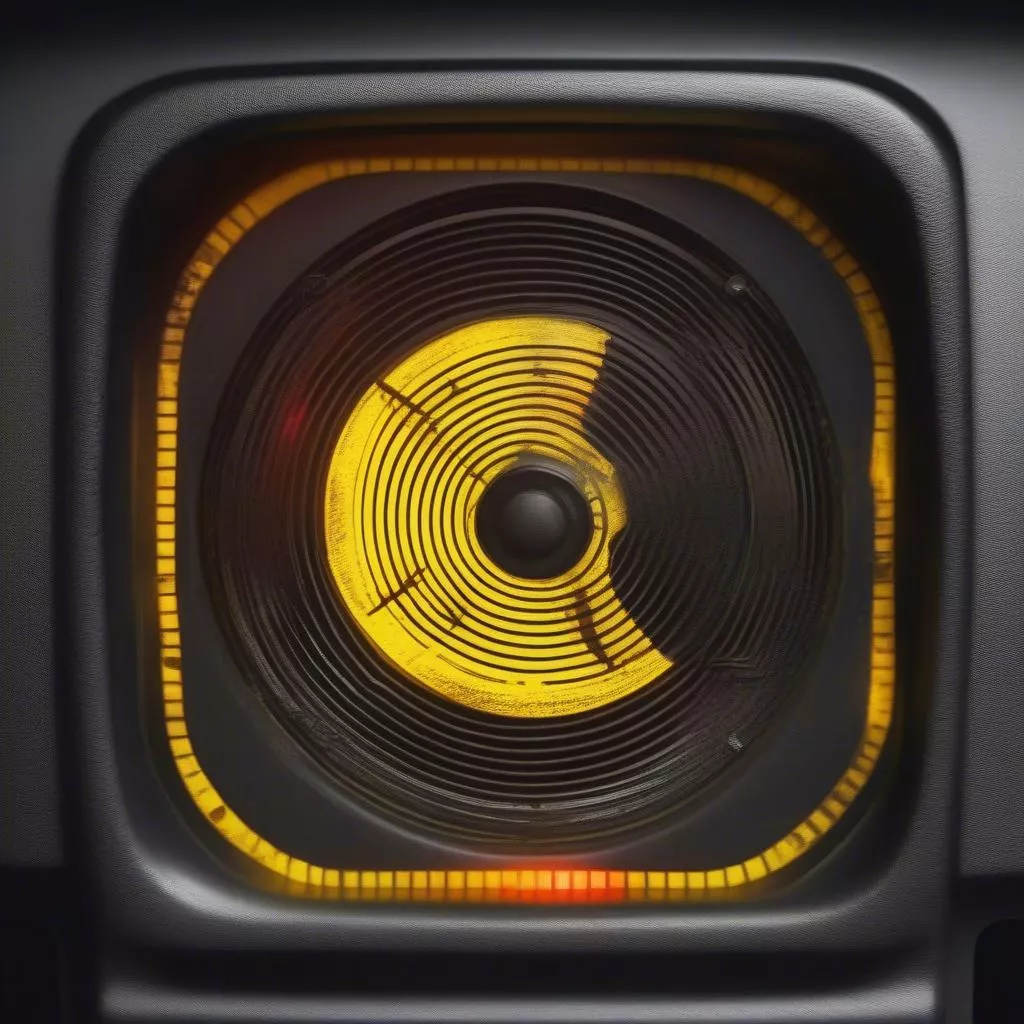 Yellow truck warning light