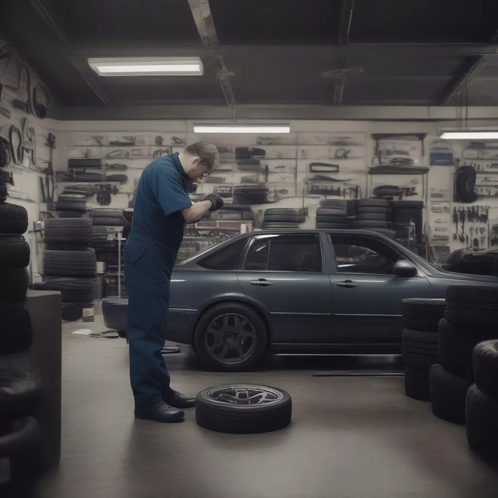 Dịch vụ thay lốp xe tại Xe Tải Hà Nội