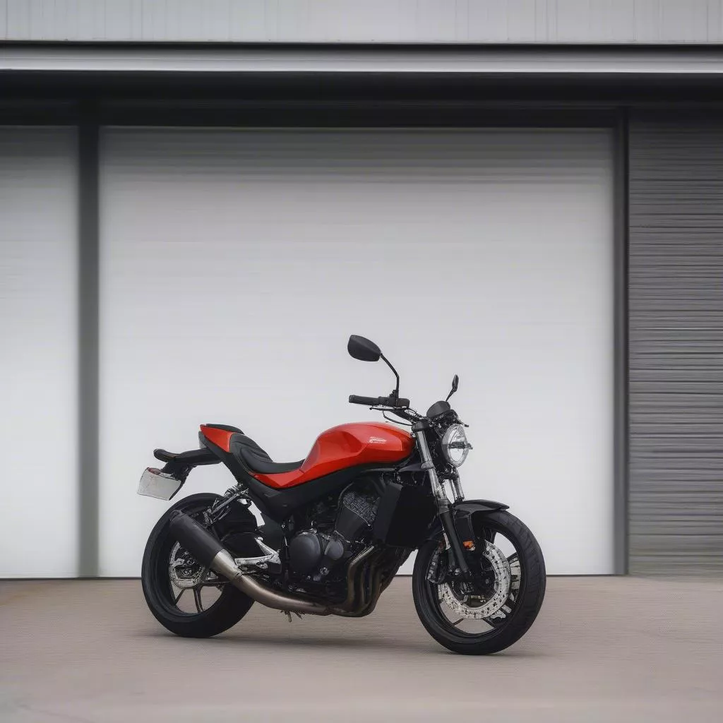 Winner 150 motorcycle with a mudguard installed