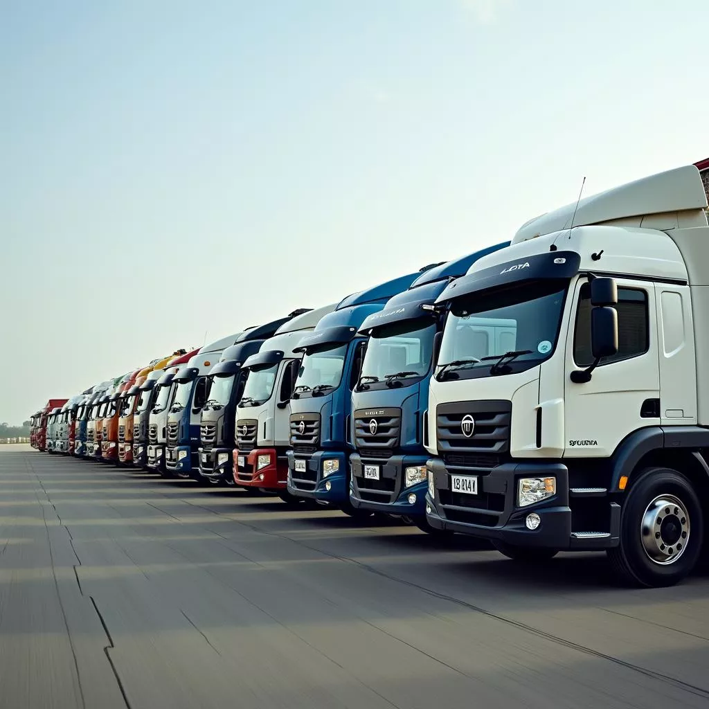 Flotte de camions Tata