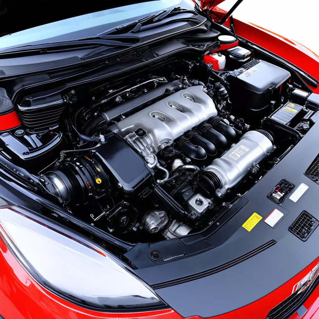 Motore di un'auto giapponese