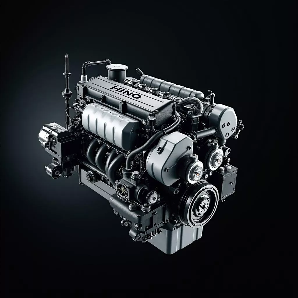 Motore del camion Hino 500 Euro 4