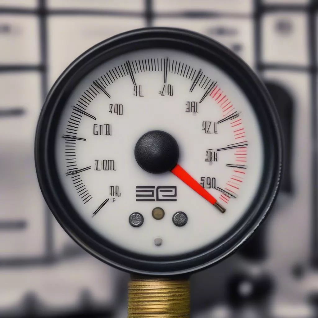 Manómetro de pressão dos pneus