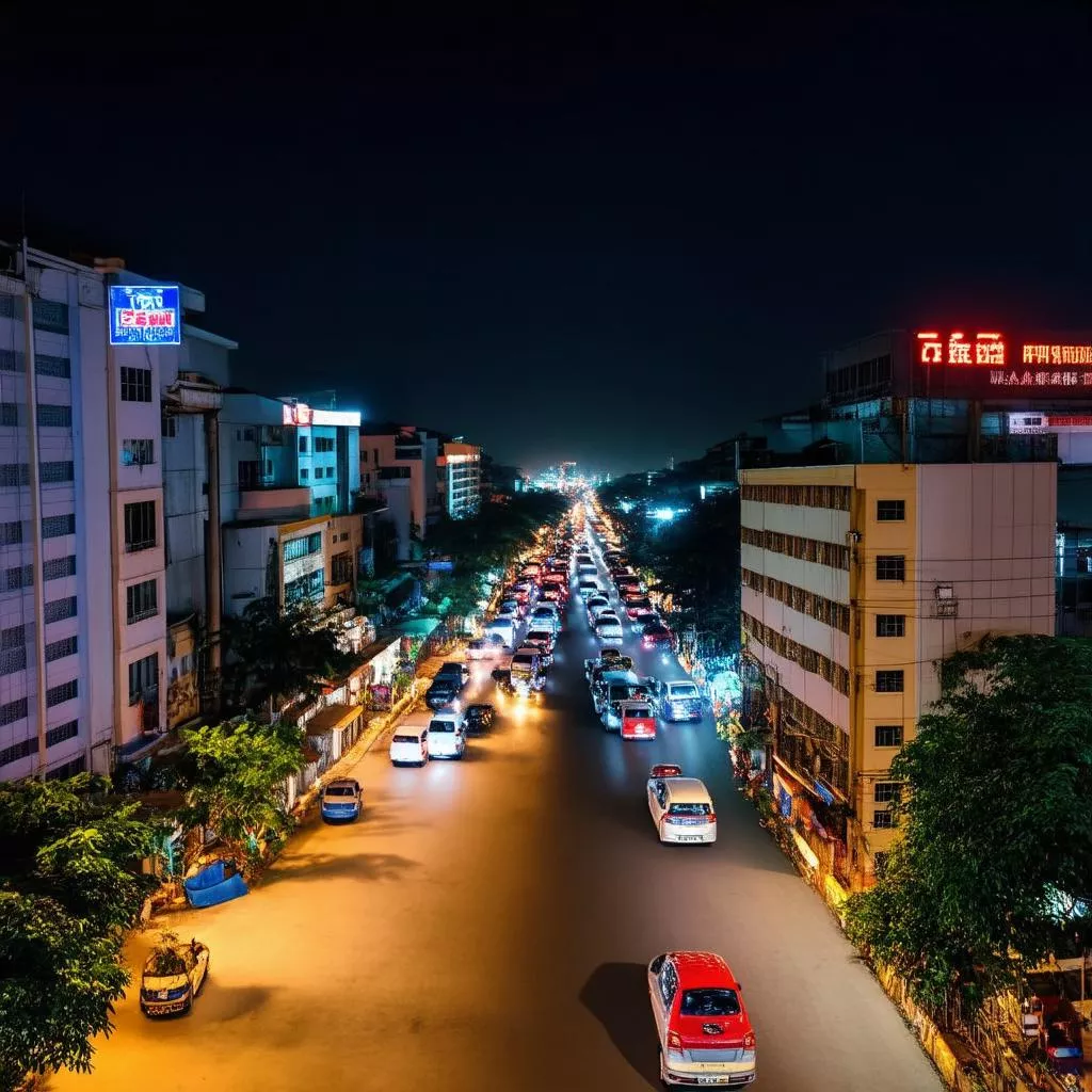 Bien Hoa City, Dong Nai at Night