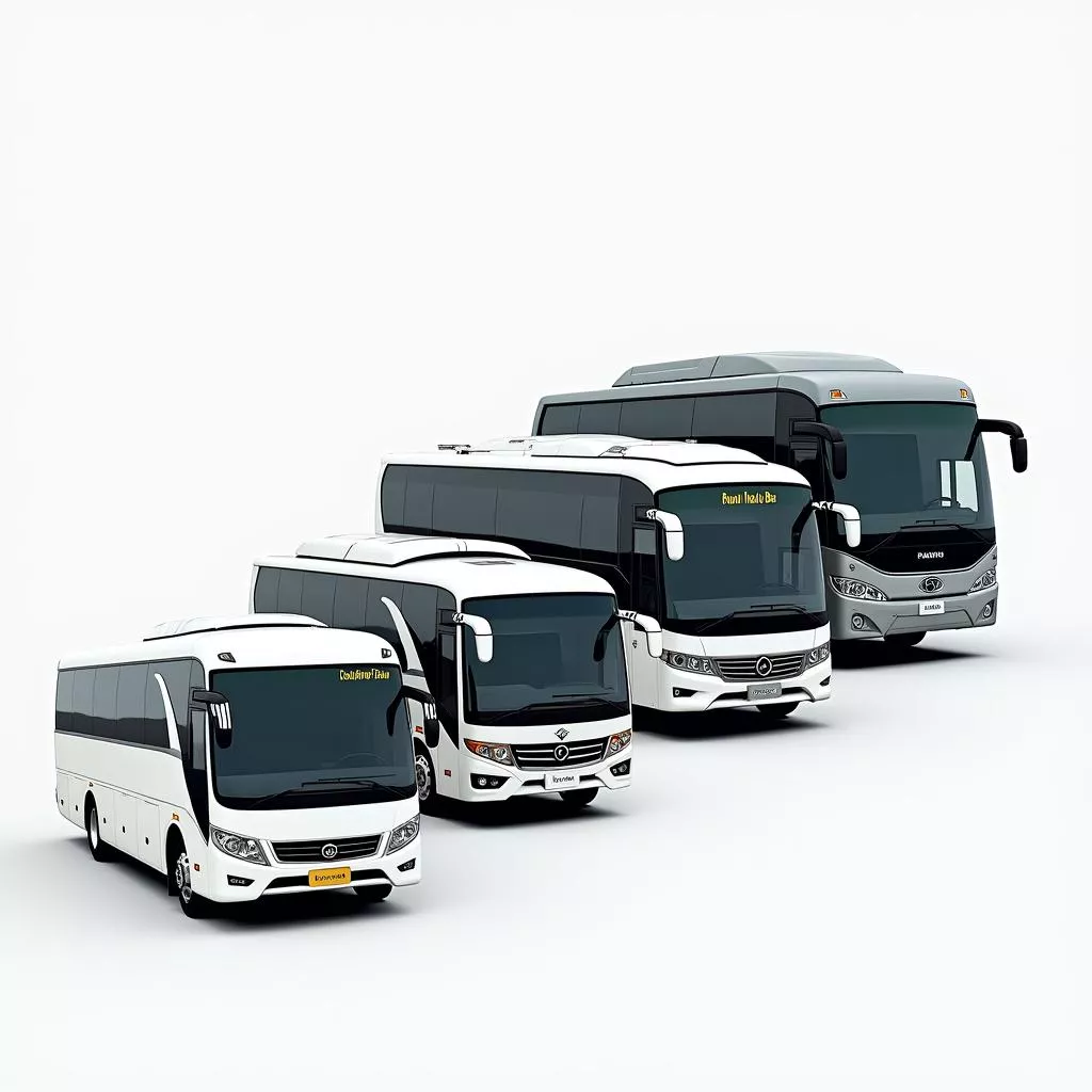 Modellreihe der Hoàng Huy Reisebusse