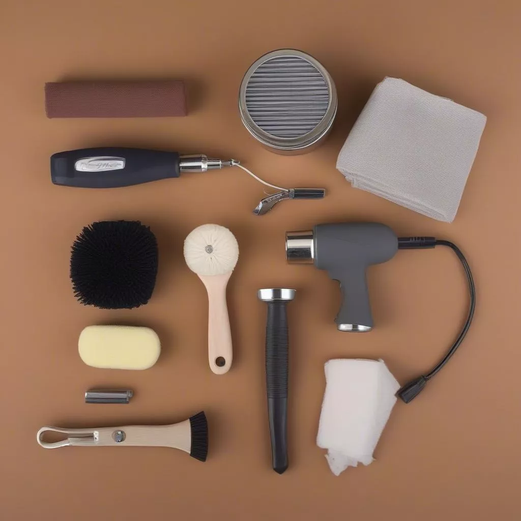 Manual car polishing kit