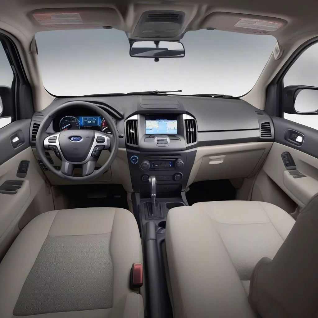 Nội thất xe Ford Everest Ambiente