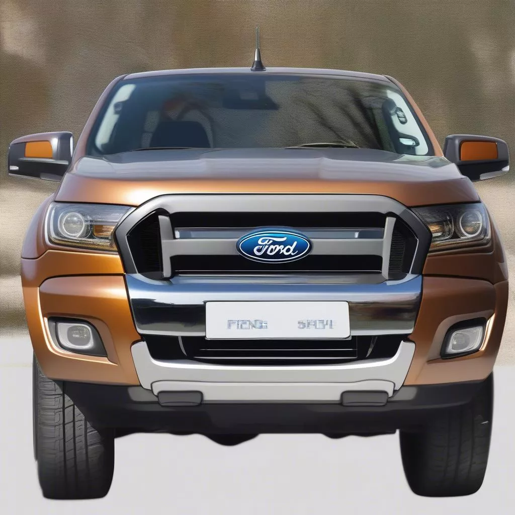 Ford Ranger com matrícula de acordo com o feng shui, trazendo sorte e prosperidade ao proprietário.