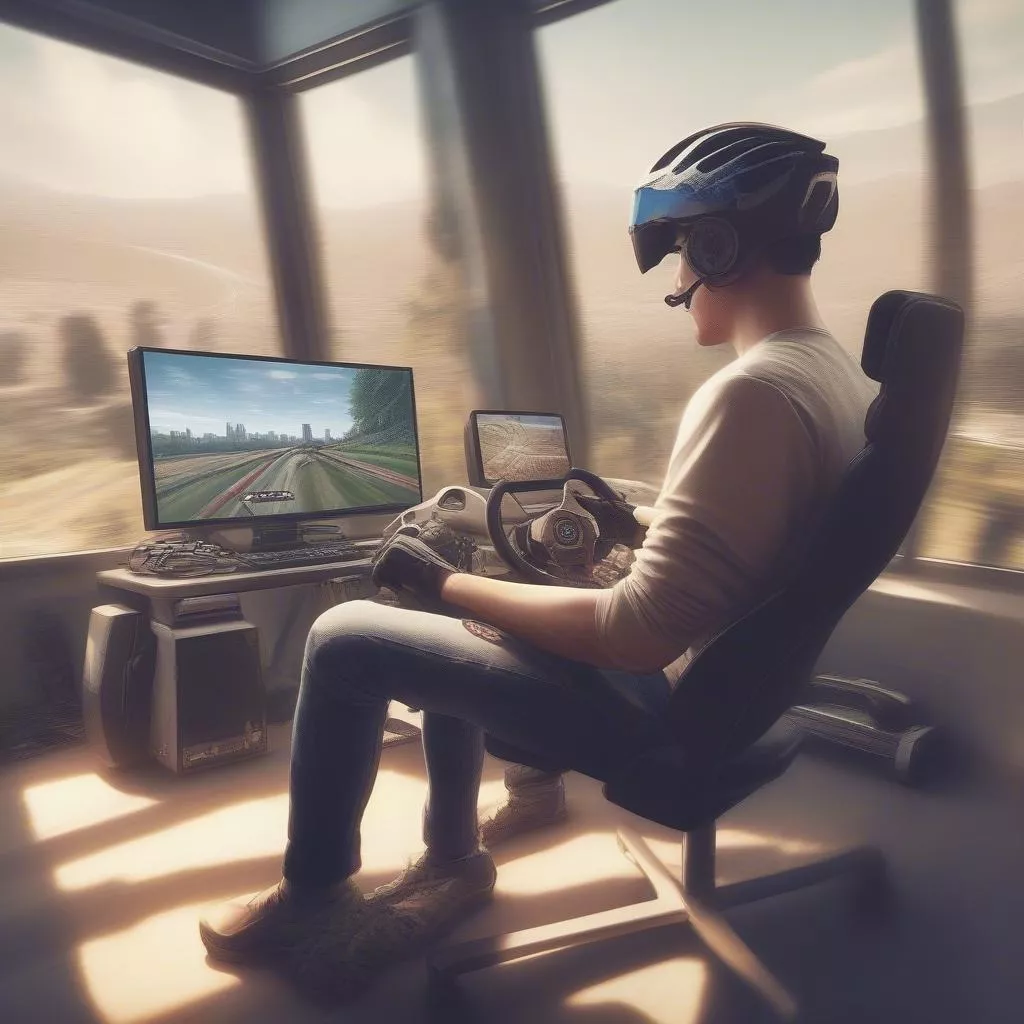 Experiência de condução realista em jogos
