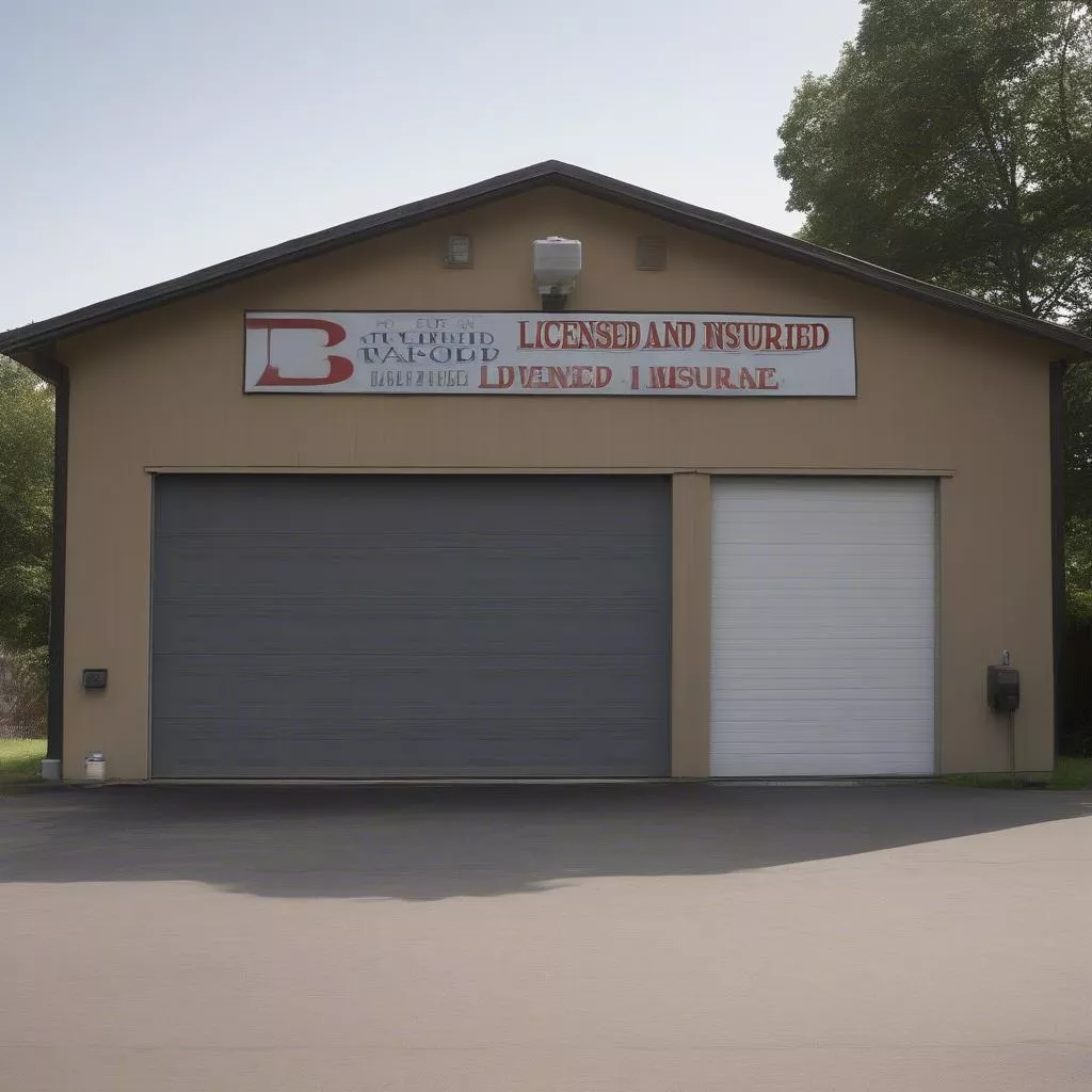 gara ô tô pháp lý đầy đủ