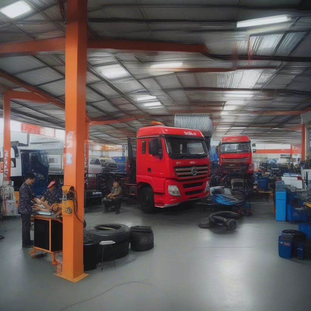 Gara ô tô xe tải