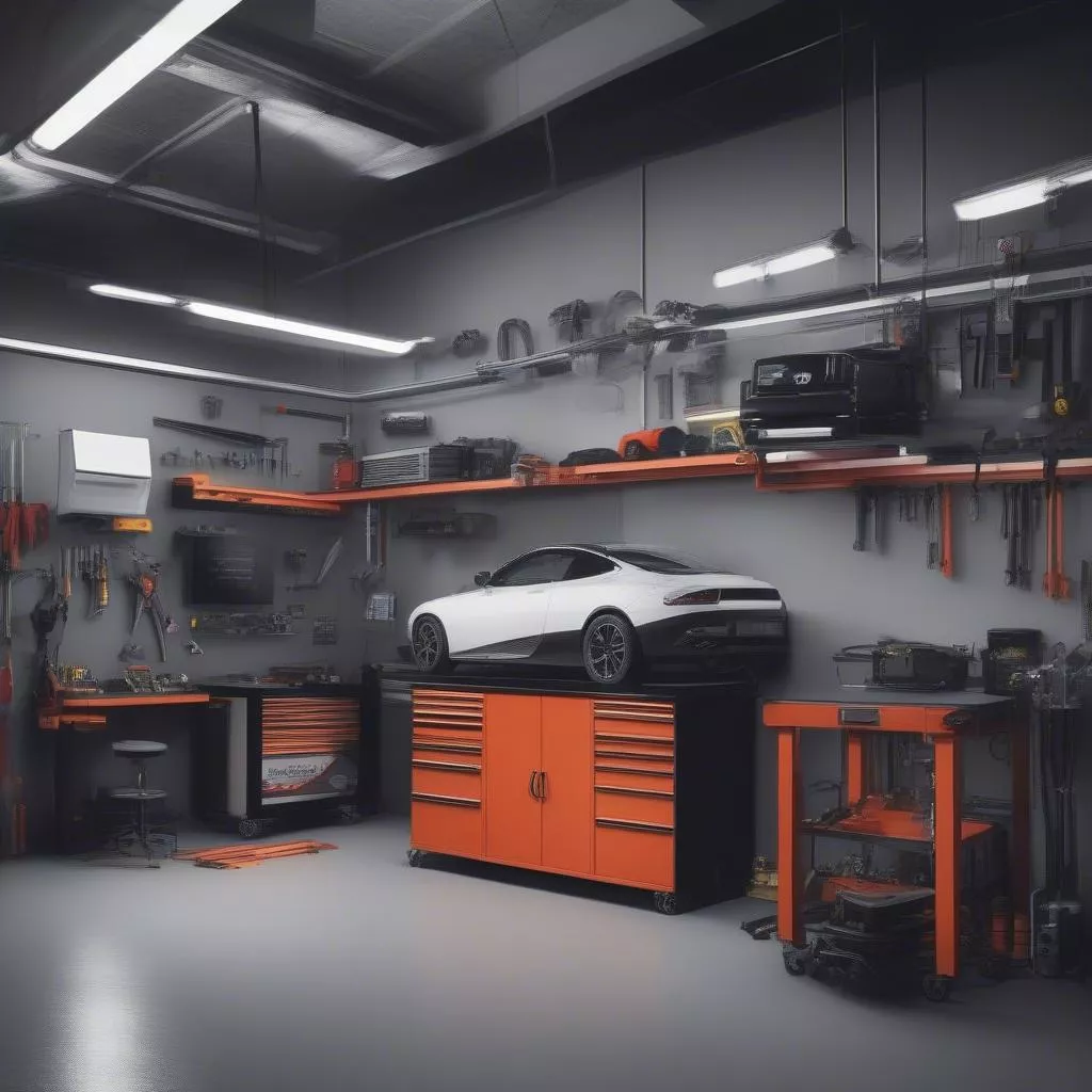 Gara sửa chữa ô tô hiện đại