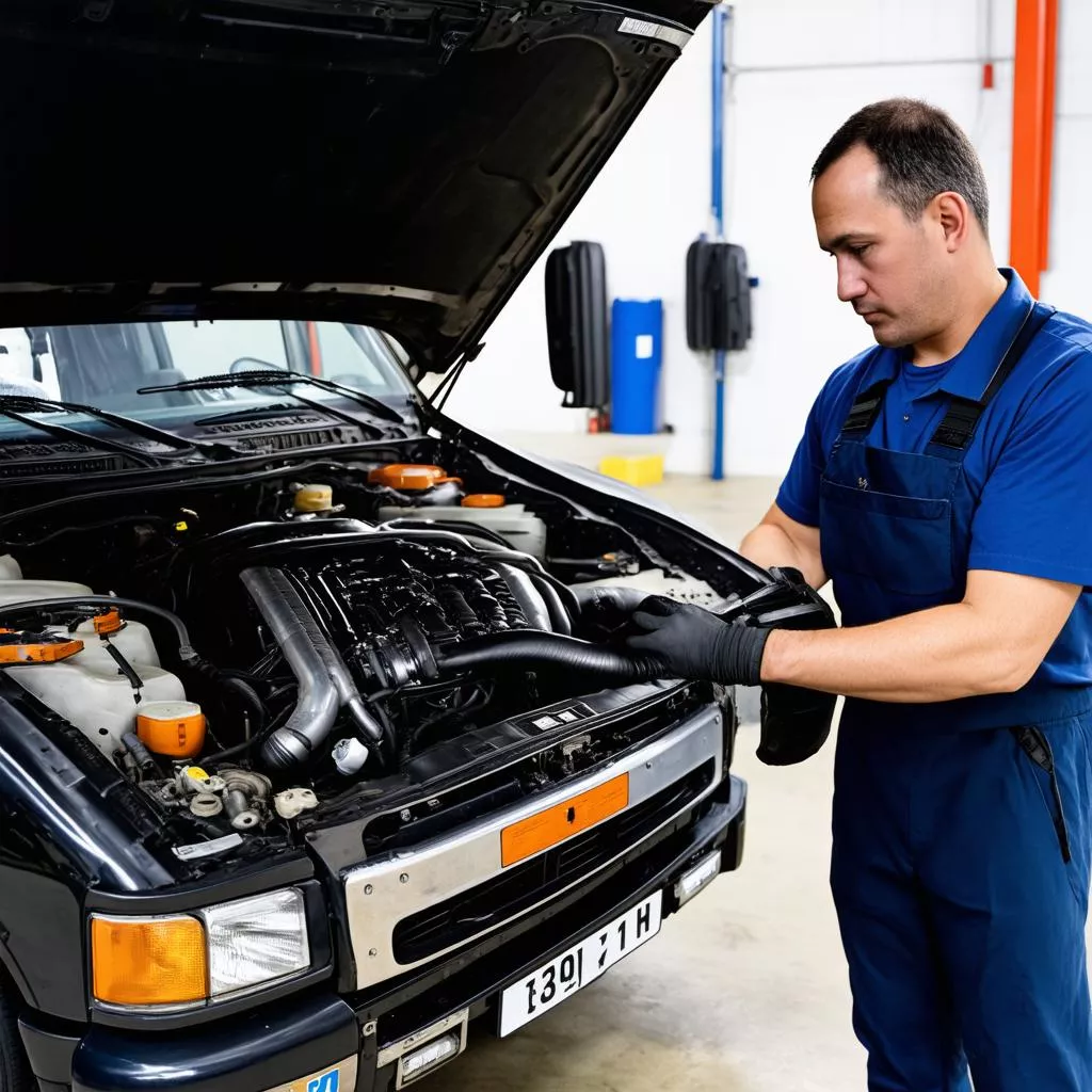 Gara sửa chữa xe tải