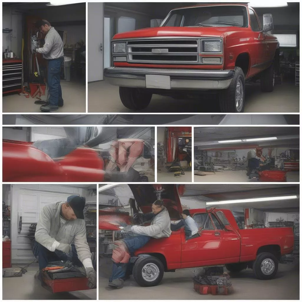 Gara sửa chữa xe tải