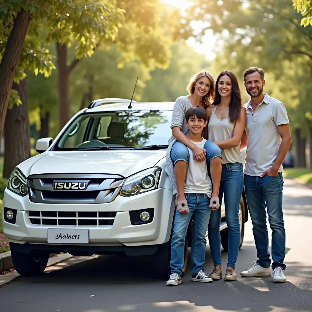 Gia Đình Hạnh Phúc Cùng Xe 7 Chỗ Isuzu