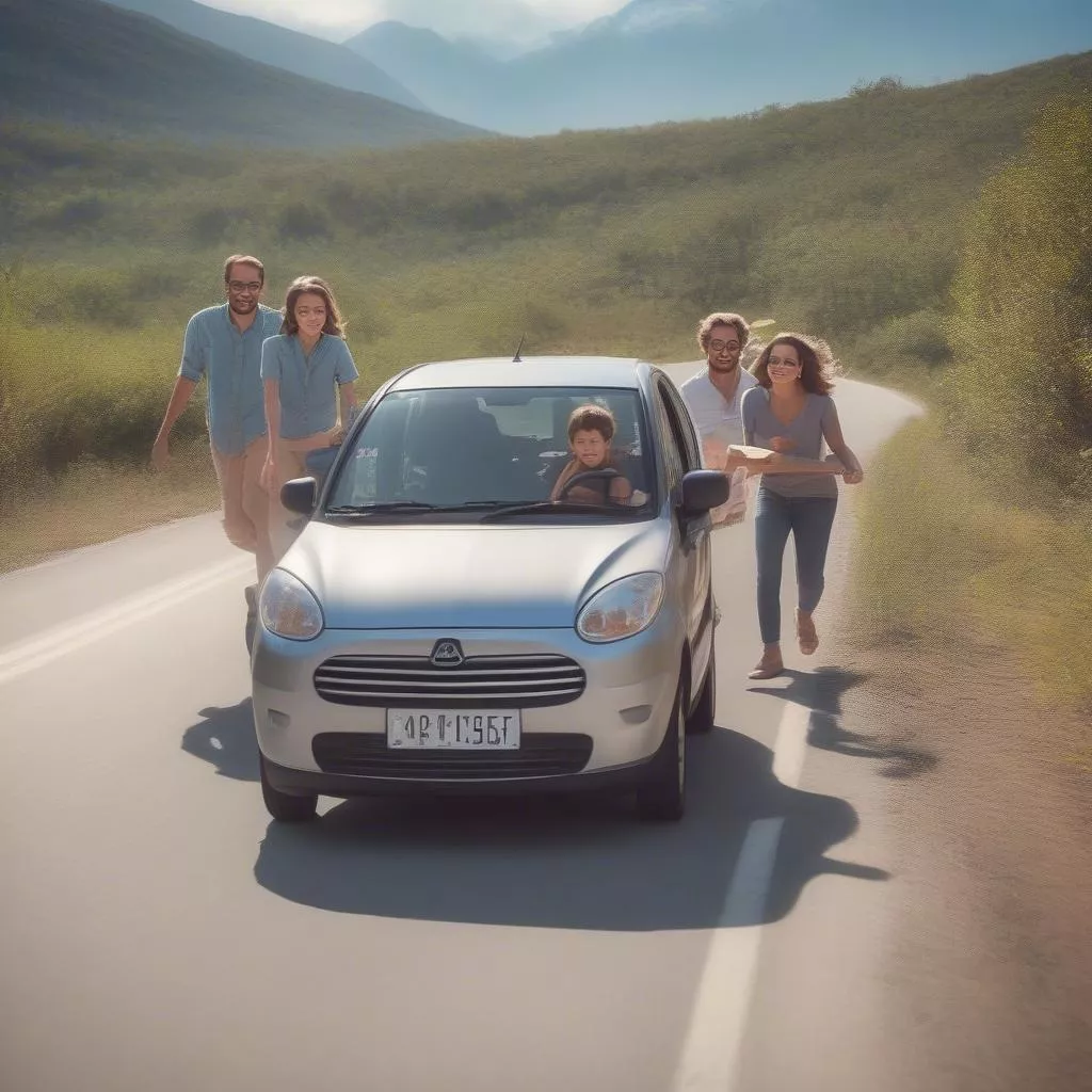 gia đình sử dụng xe hơi giá rẻ