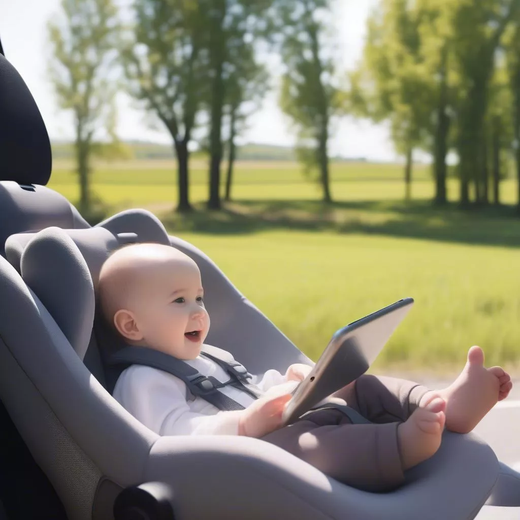 车载后排平板电脑支架：让孩子旅途更快乐！