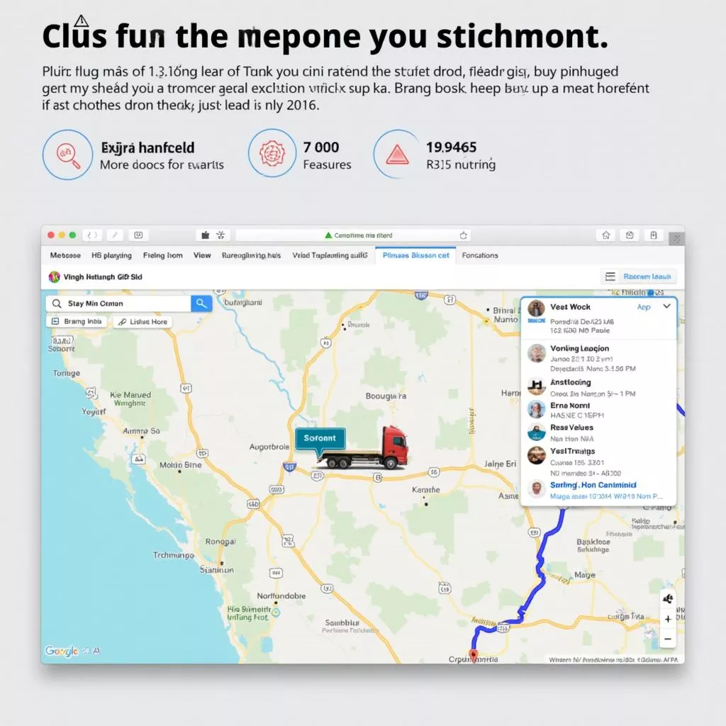 Giao diện phần mềm giám sát GPS Bình Anh
