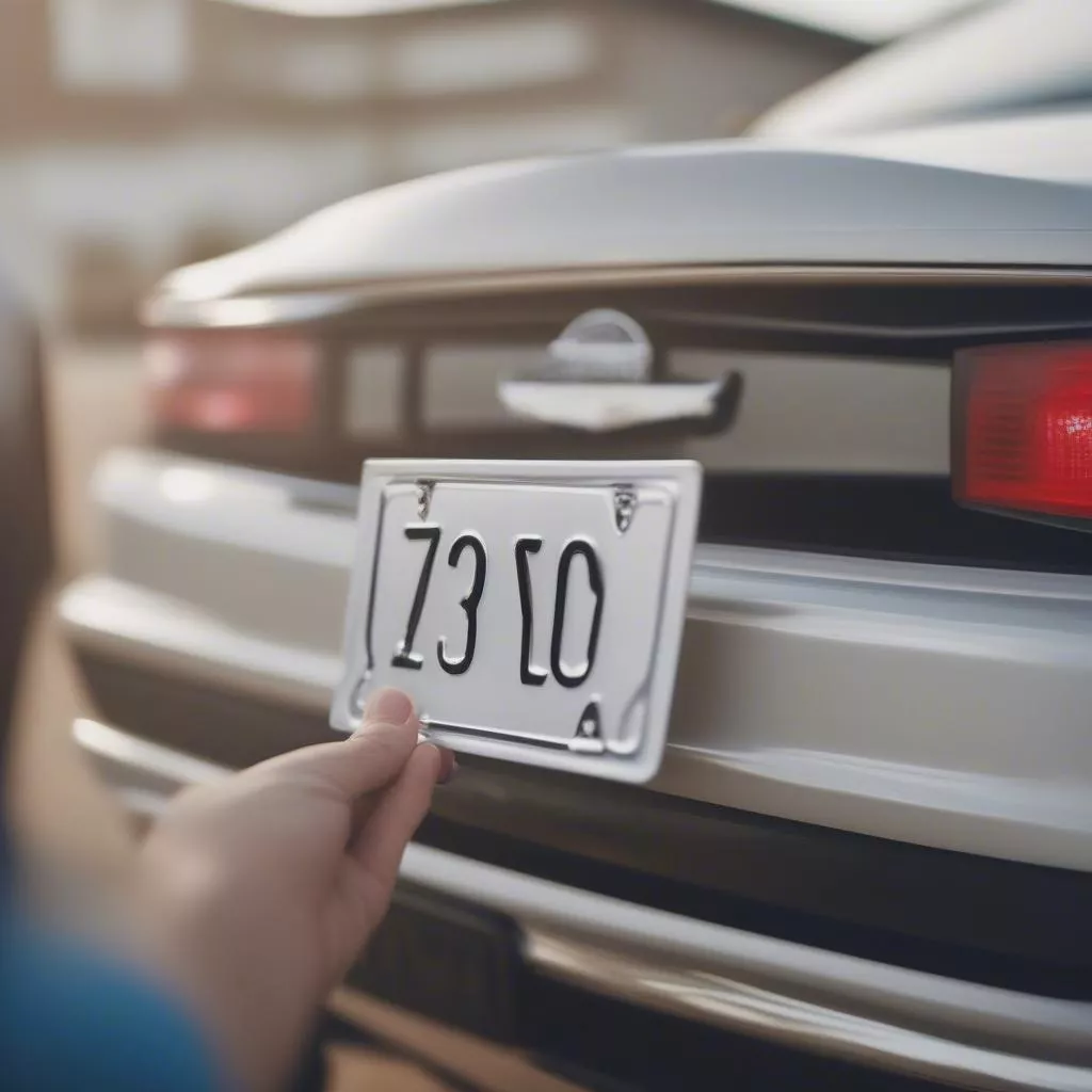 Vehicle Registration Appointment and License Plate