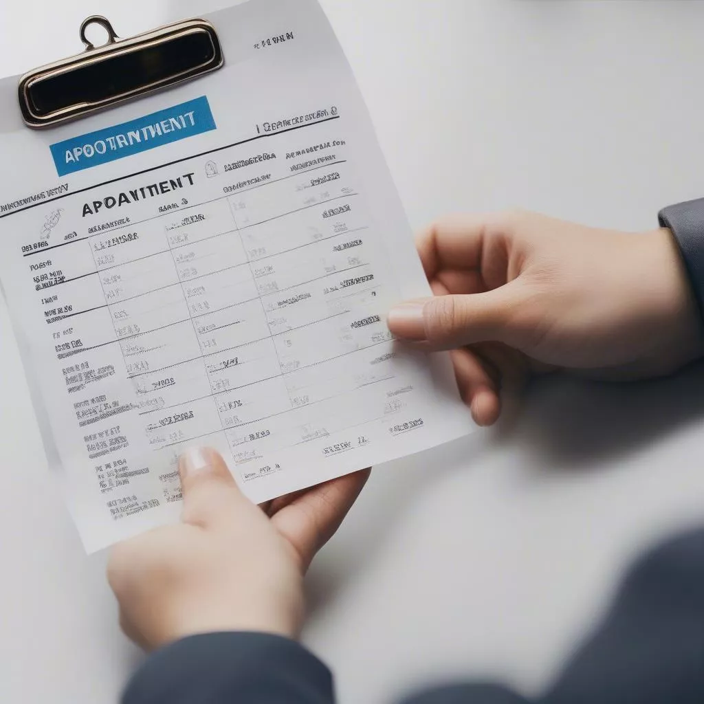 Vehicle Registration Appointment Date