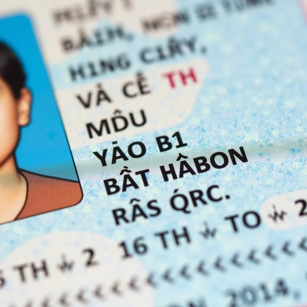 B1 Car Driver's License