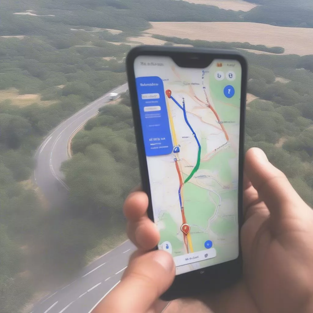 Google Maps hướng dẫn di chuyển cho xe tải với các thông tin về tuyến đường, hạn chế, điểm dừng nghỉ