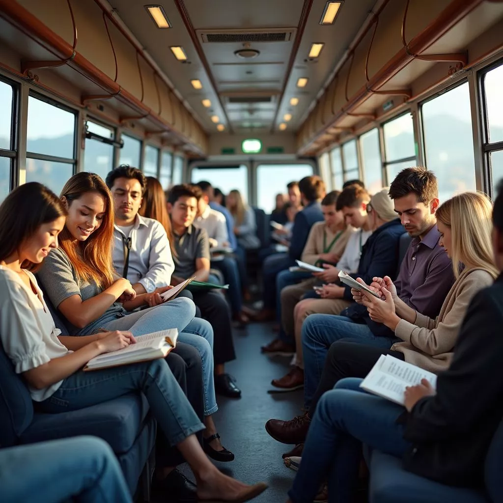 Hành khách trên xe giường nằm