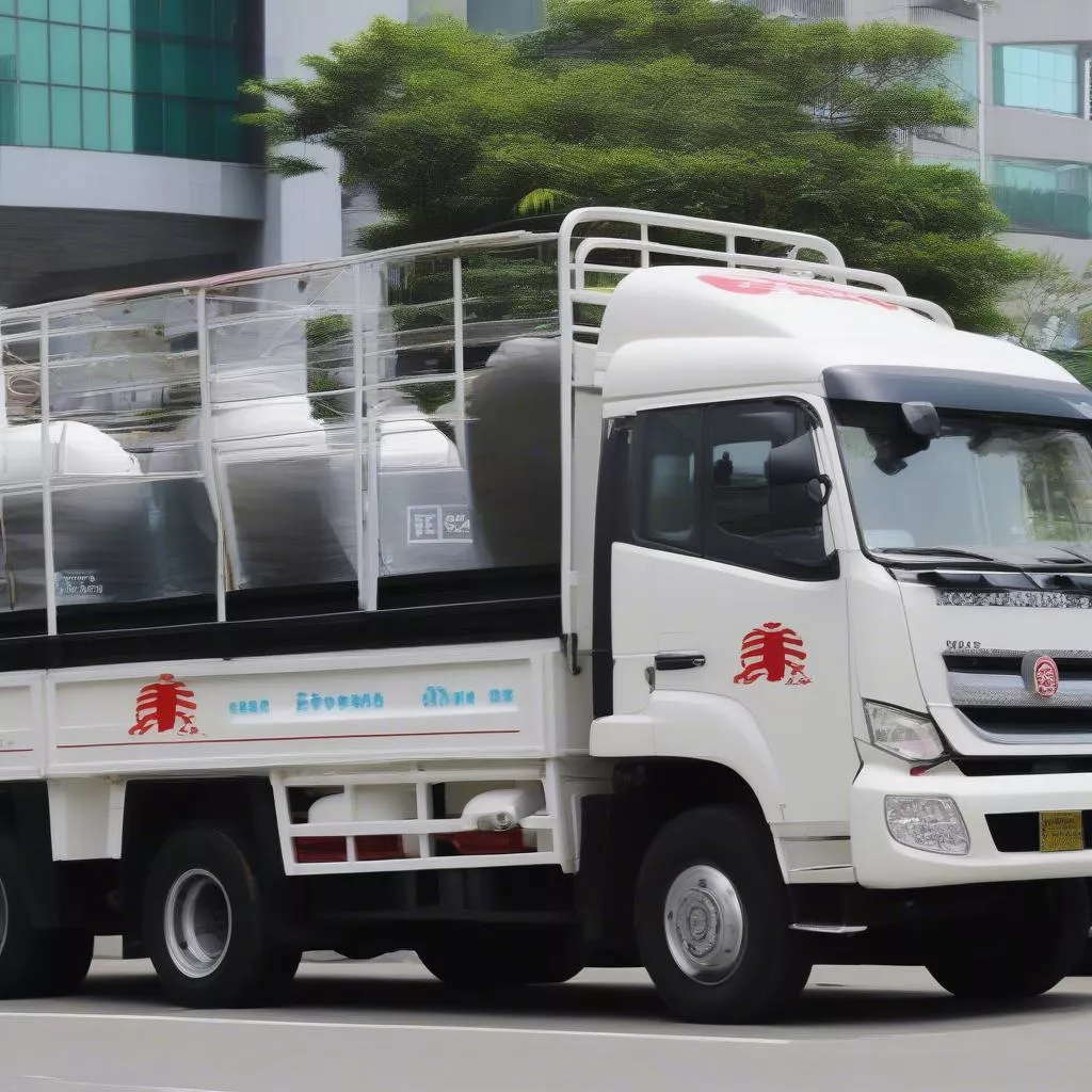 Modern truck fleet of Hanoi Trucks